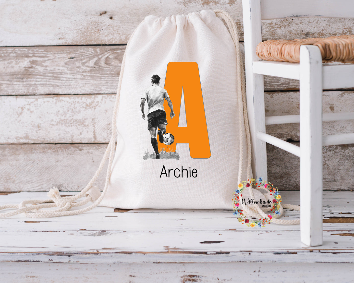 Personalised Blackpool FC Football Drawstring Bag