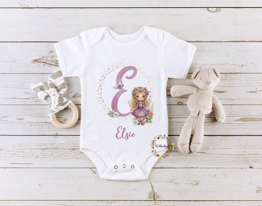 Personalised Fairy Baby Bodysuit
