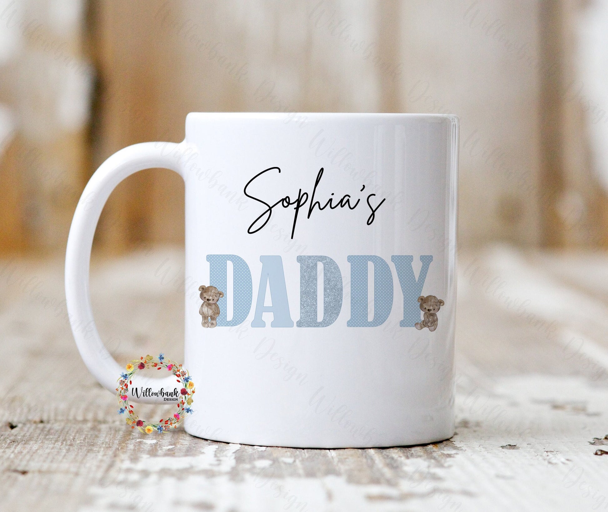 Personalised Father's Day Bear 11oz Mug