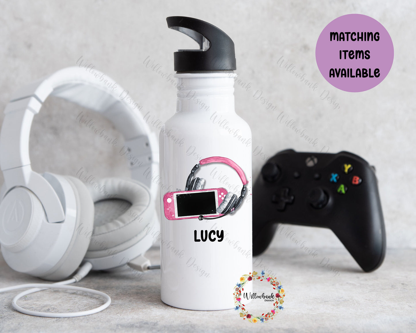 Personalised Gaming Water Bottle
