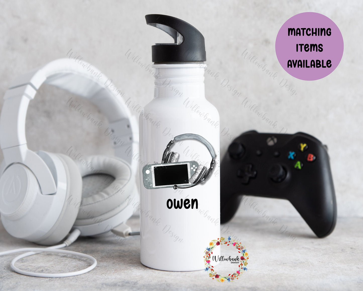 Personalised Gaming Water Bottle