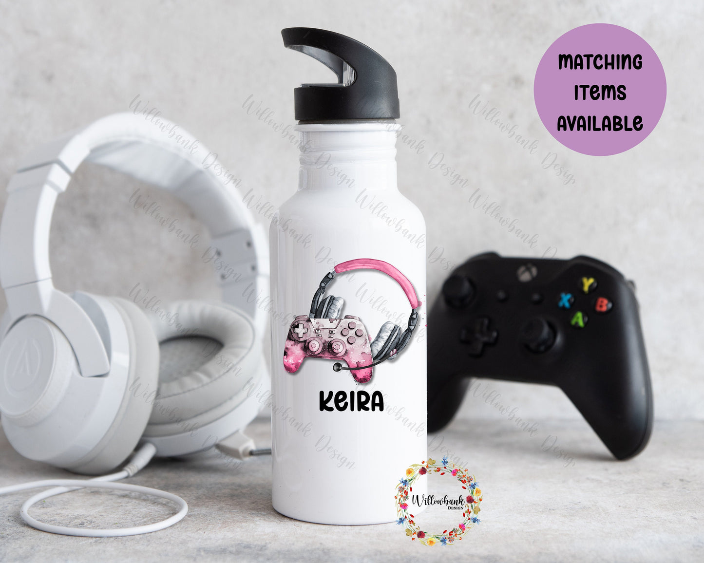 Personalised Gaming Water Bottle