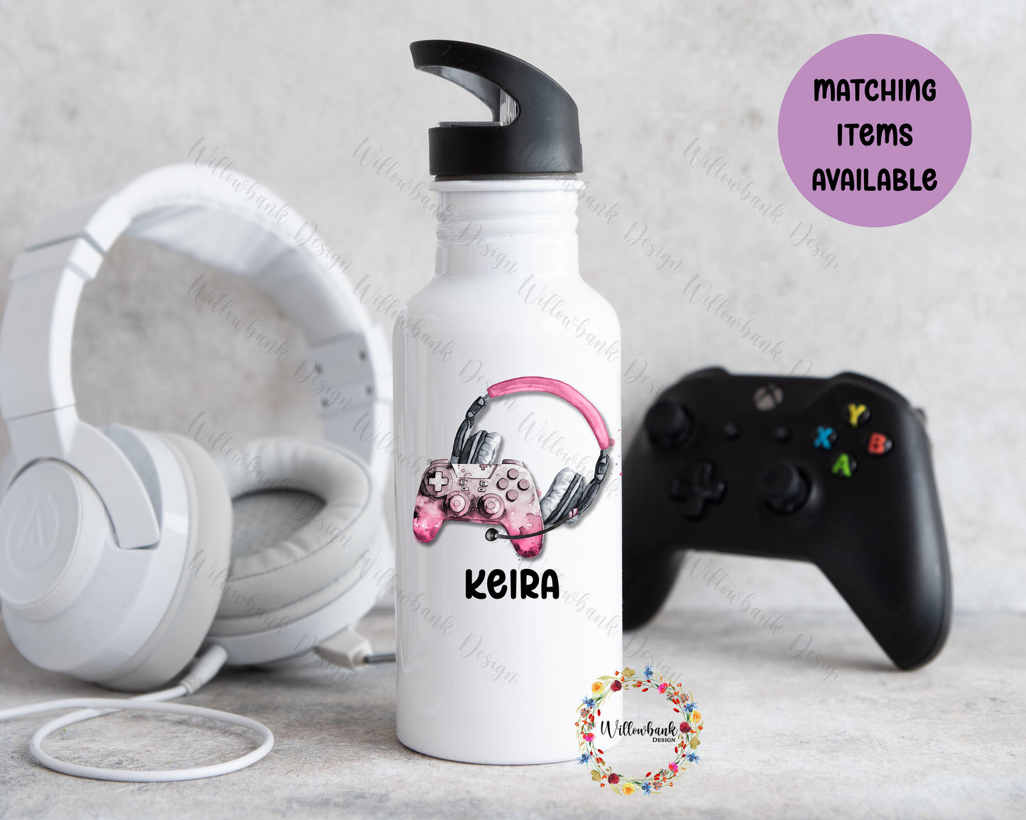 Personalised Gaming Water Bottle