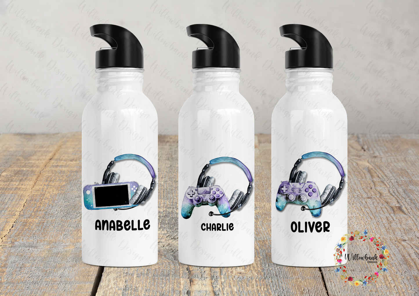 Personalised Gaming Water Bottle