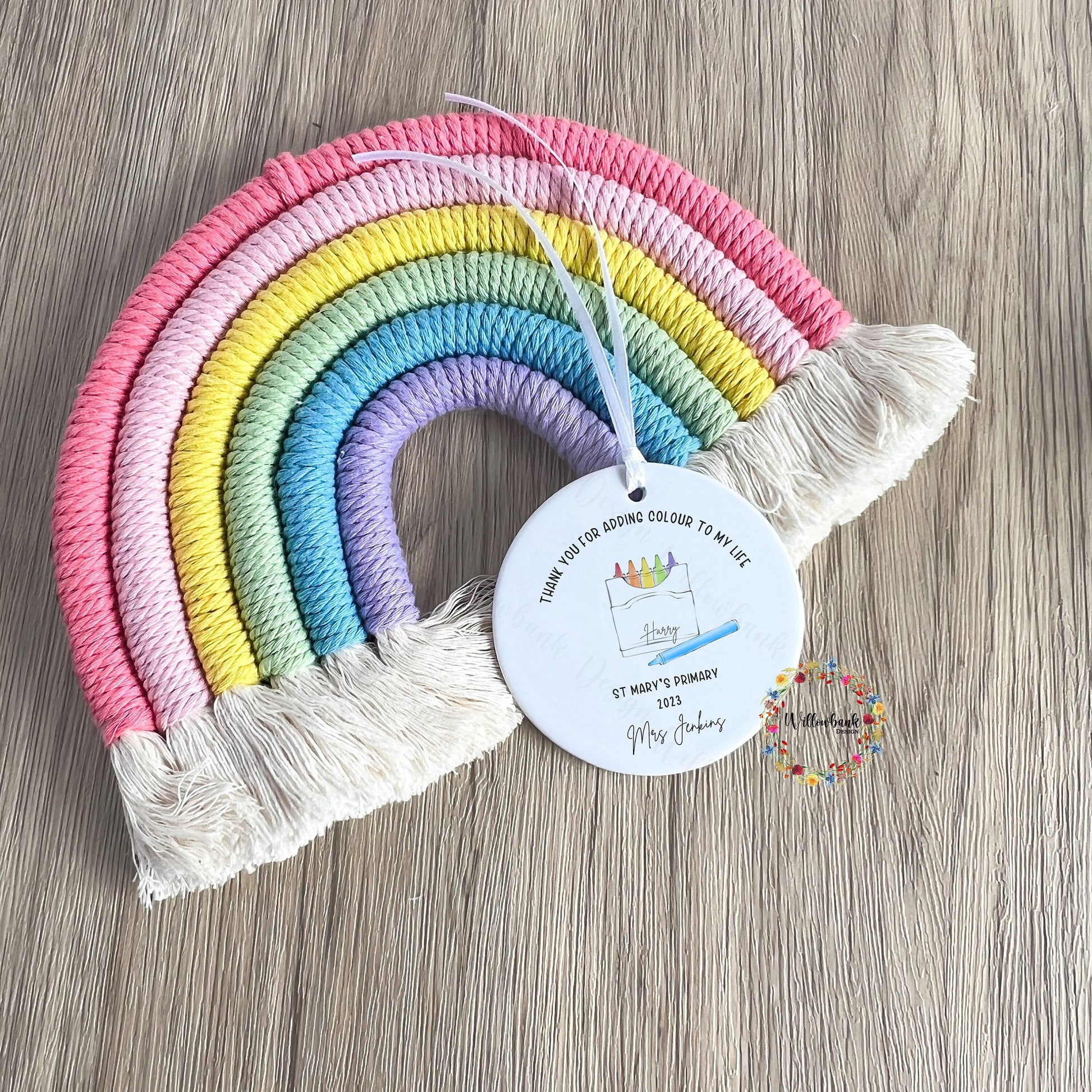 Thank You For Adding Colour To My Life Teacher Gift