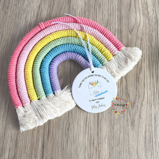 Thank You For Adding Colour To My Life Teacher Gift