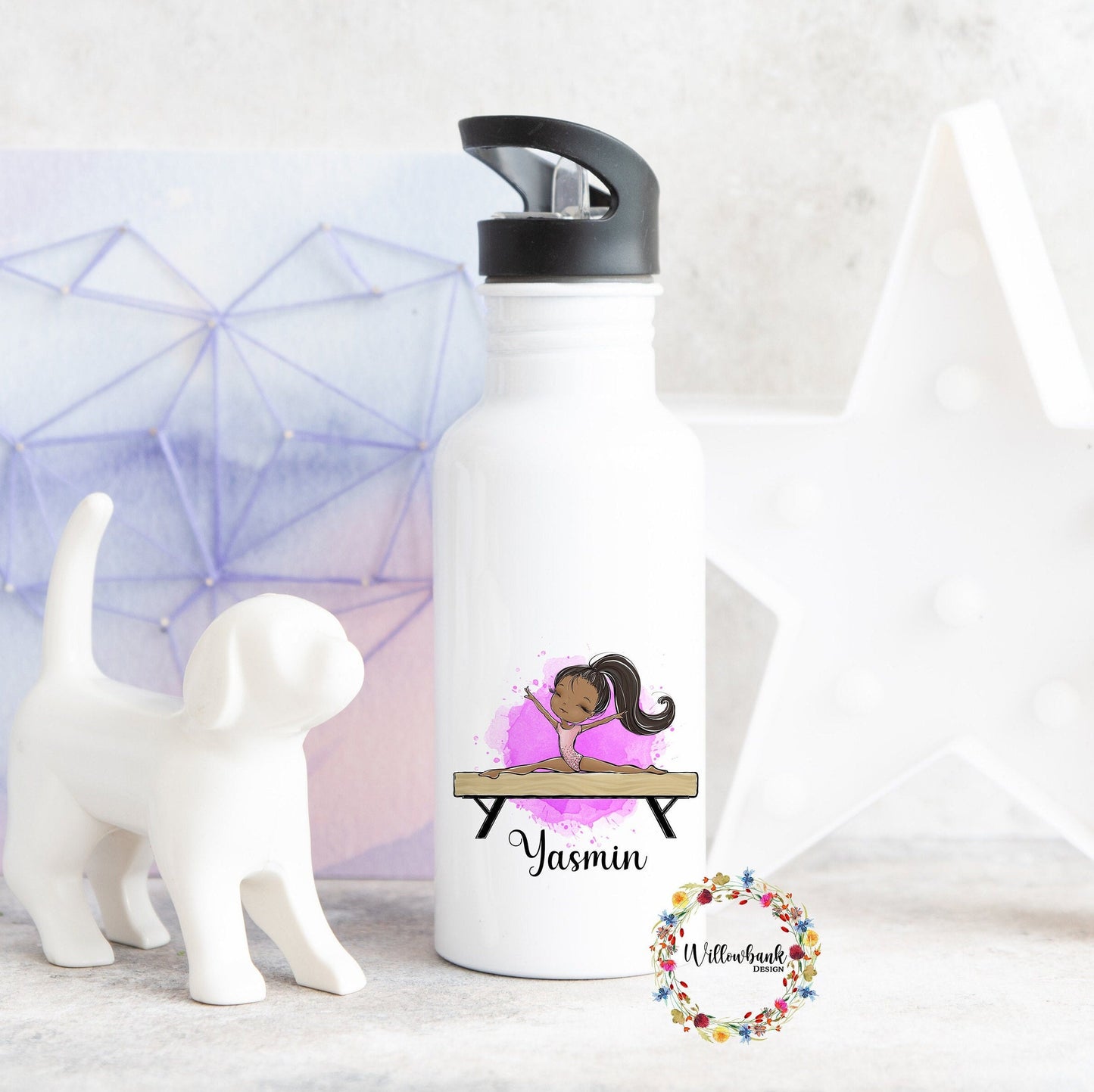 Personalised Gymnastics Water Bottle