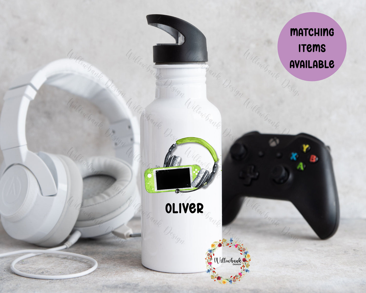 Personalised Gaming Water Bottle