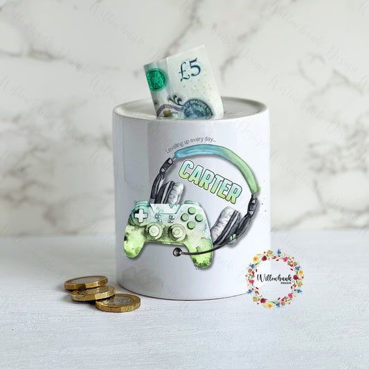 Personalised Gaming Money Box