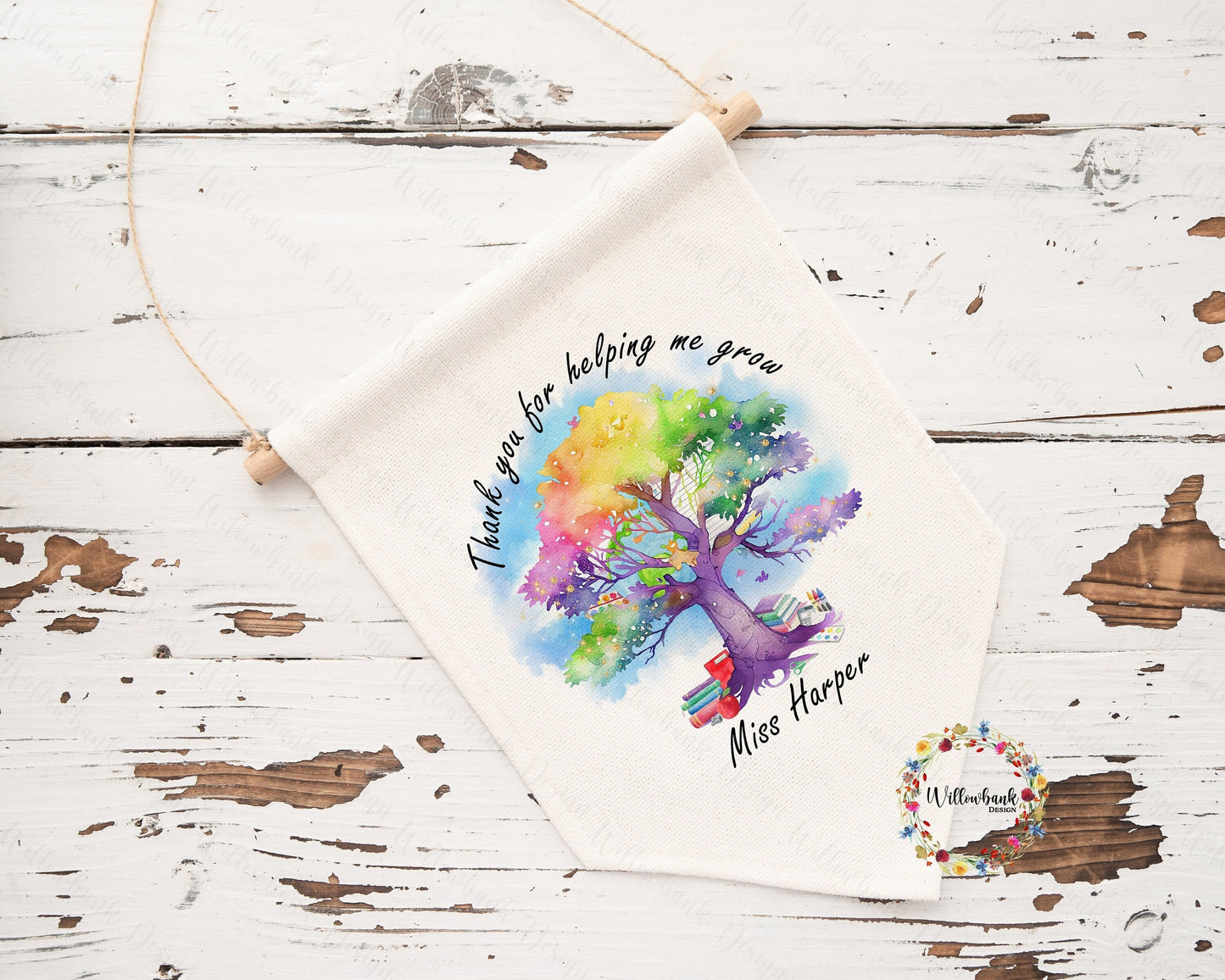 Thank You For Helping Me Grow Teacher Gift