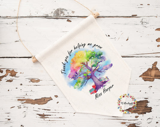 Thank You For Helping Me Grow Teacher Gift