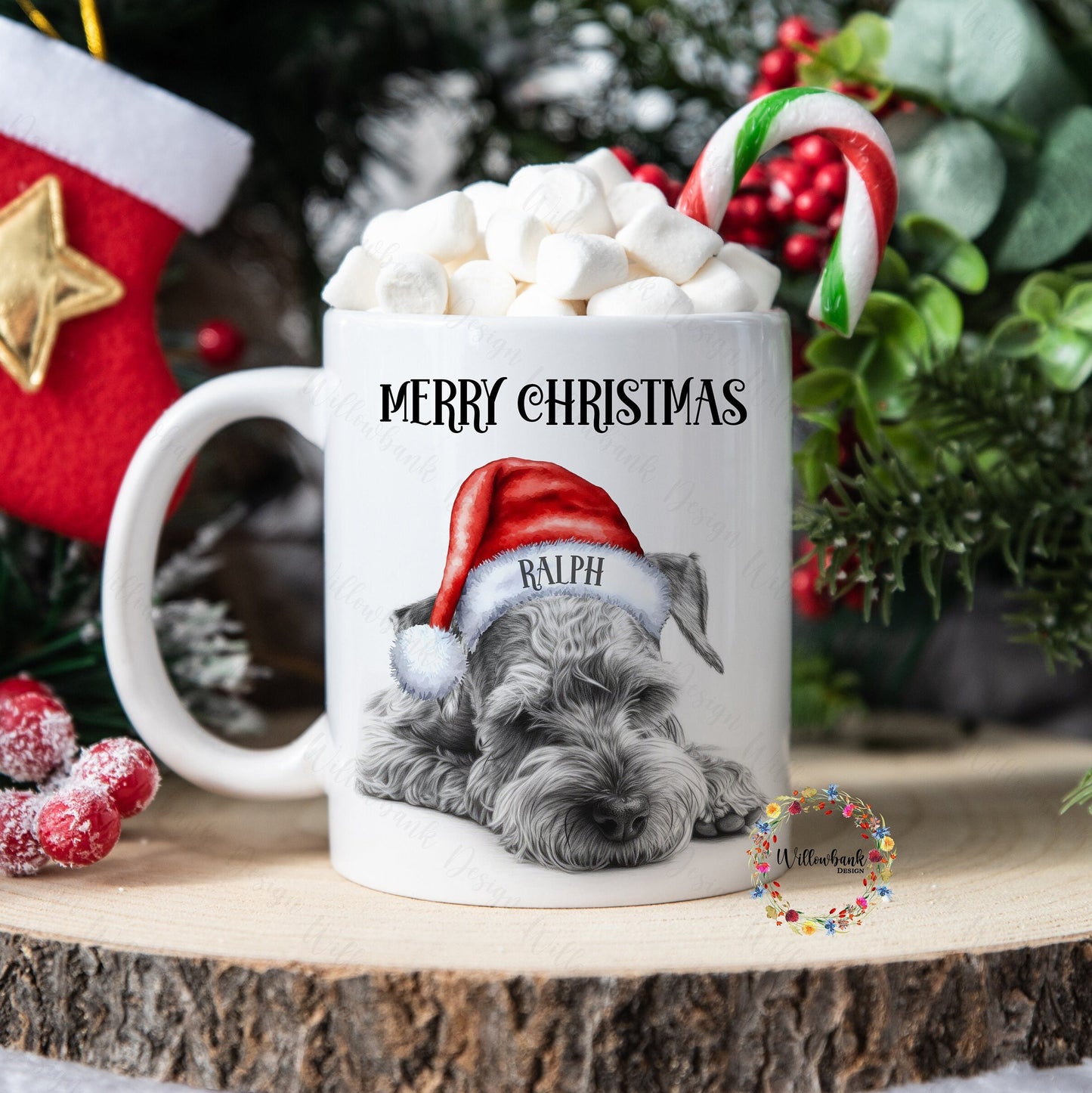 Miniature Schnauzer Christmas 11oz Mug