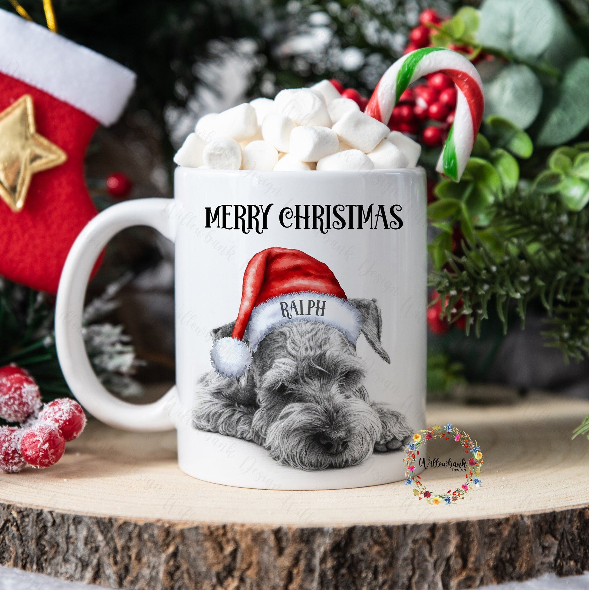 Miniature Schnauzer Christmas 11oz Mug