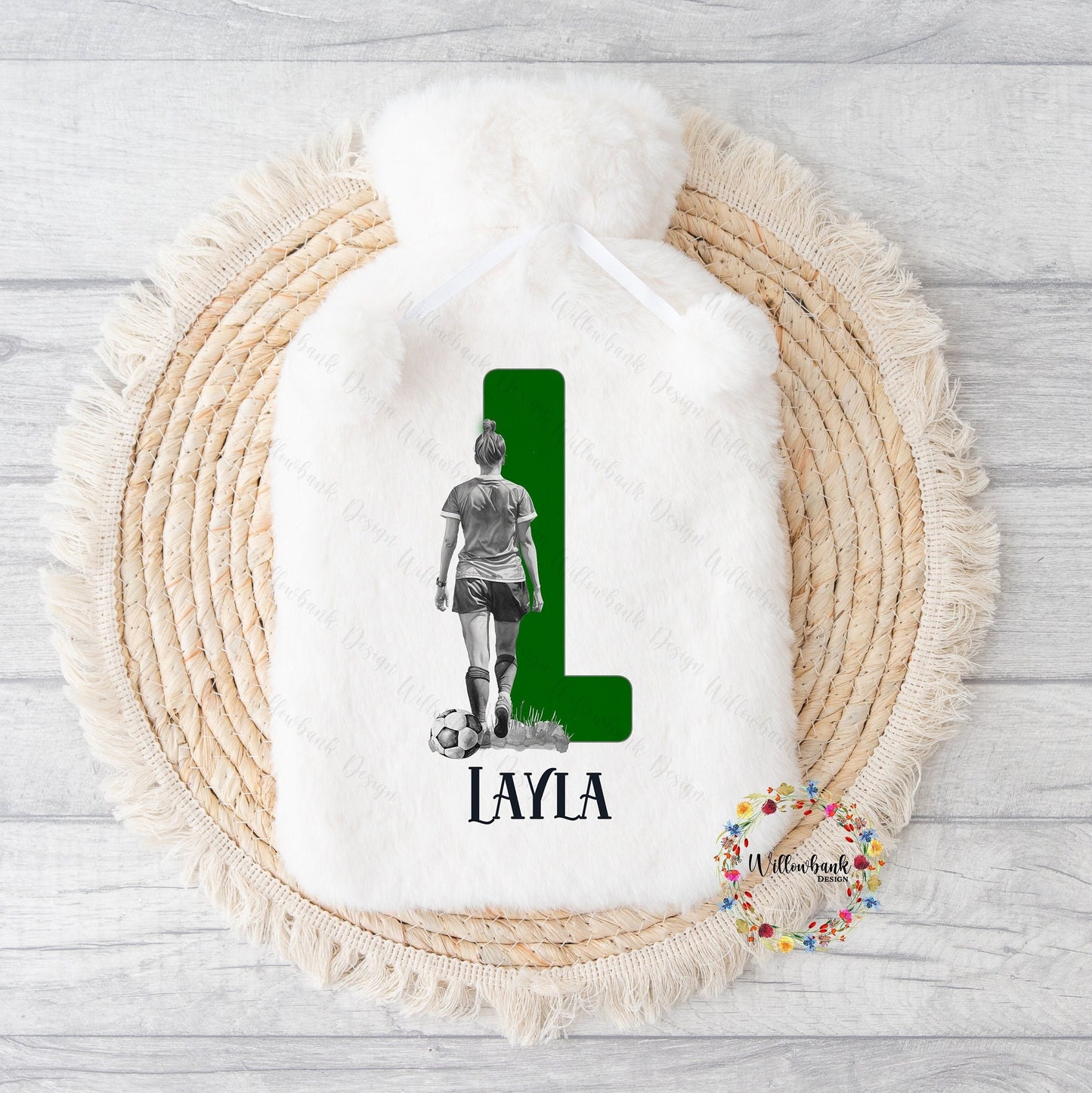 Personalised Football Hot Water Bottle
