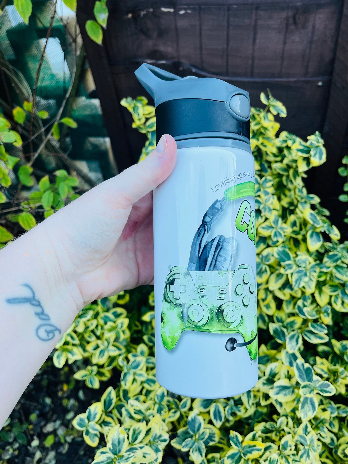 Personalised Gaming Water Bottle