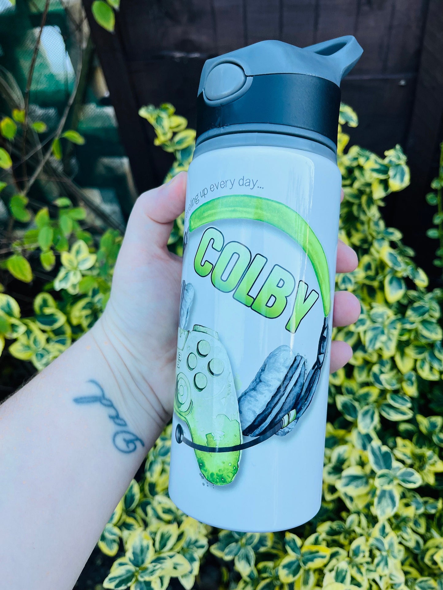 Personalised Gaming Water Bottle
