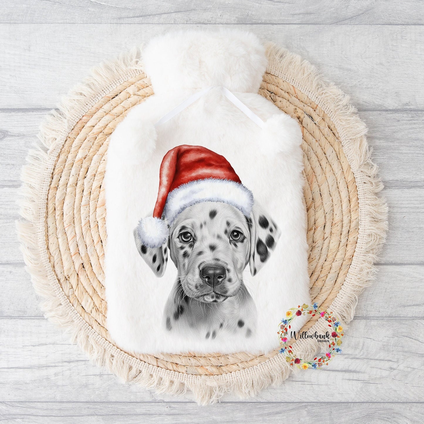 Personalised Dalmation Hot Water Bottle