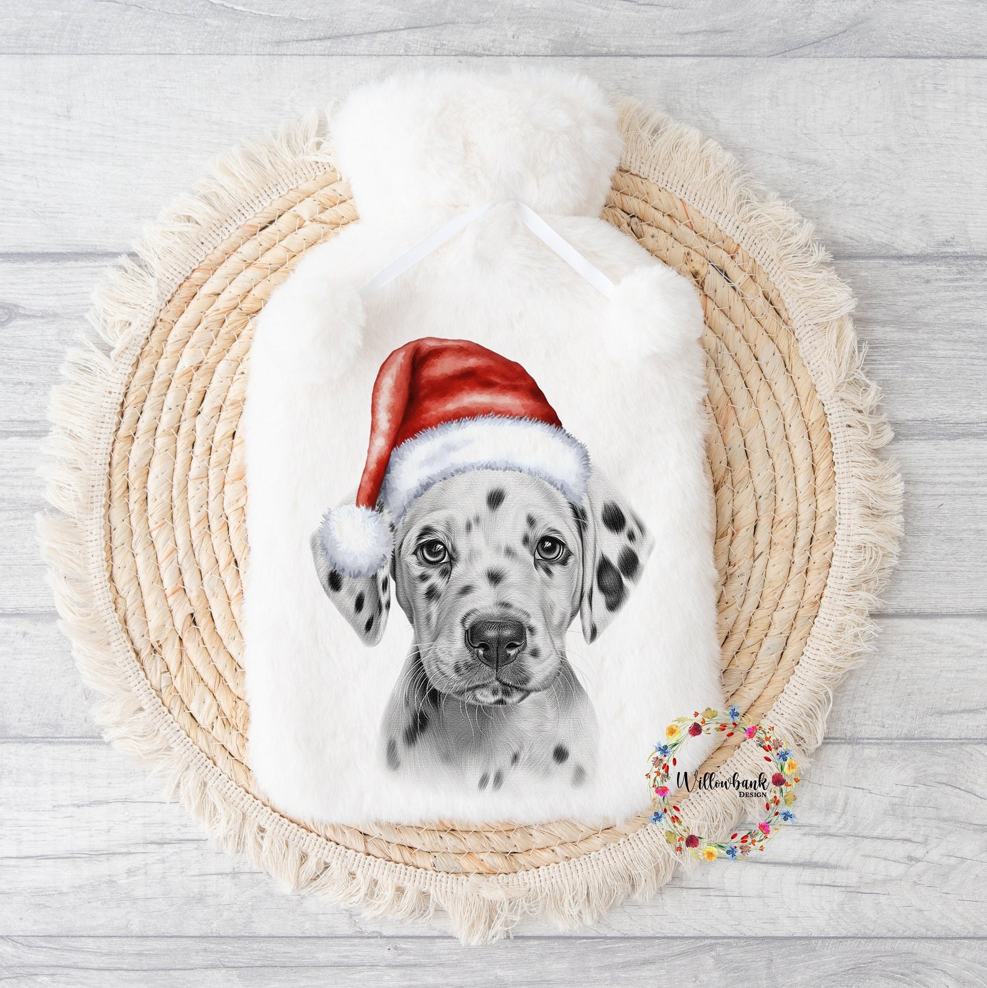Personalised Dalmation Hot Water Bottle
