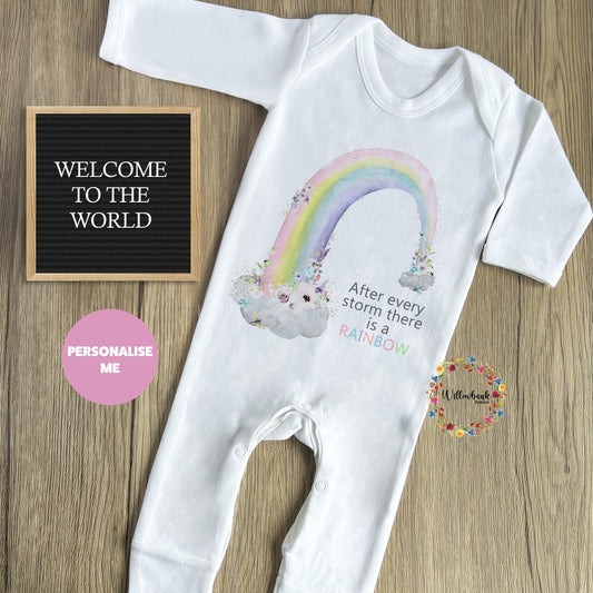 After Every Storm There Is A Rainbow Baby Grow