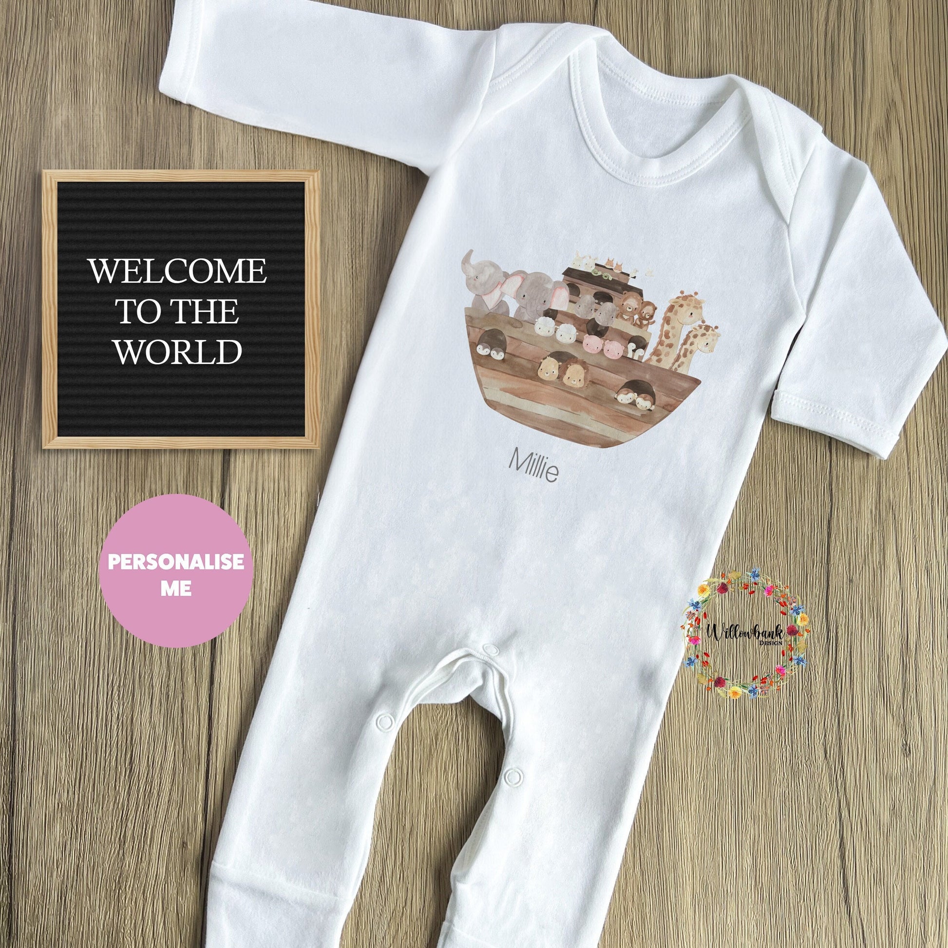 Noah's Ark Baby Grow