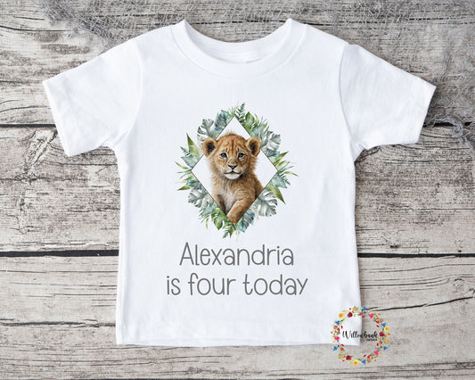 Personalised Happy Birthday Safari Anima