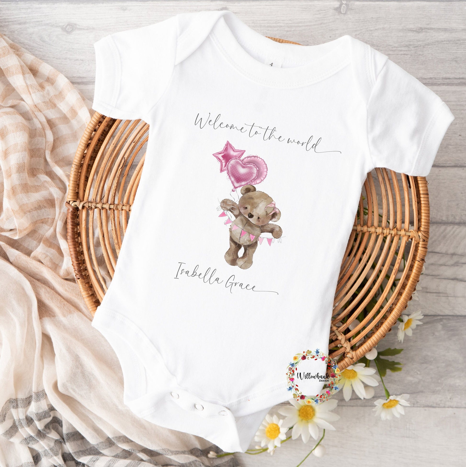 New Baby Teddy Bear Baby Vest