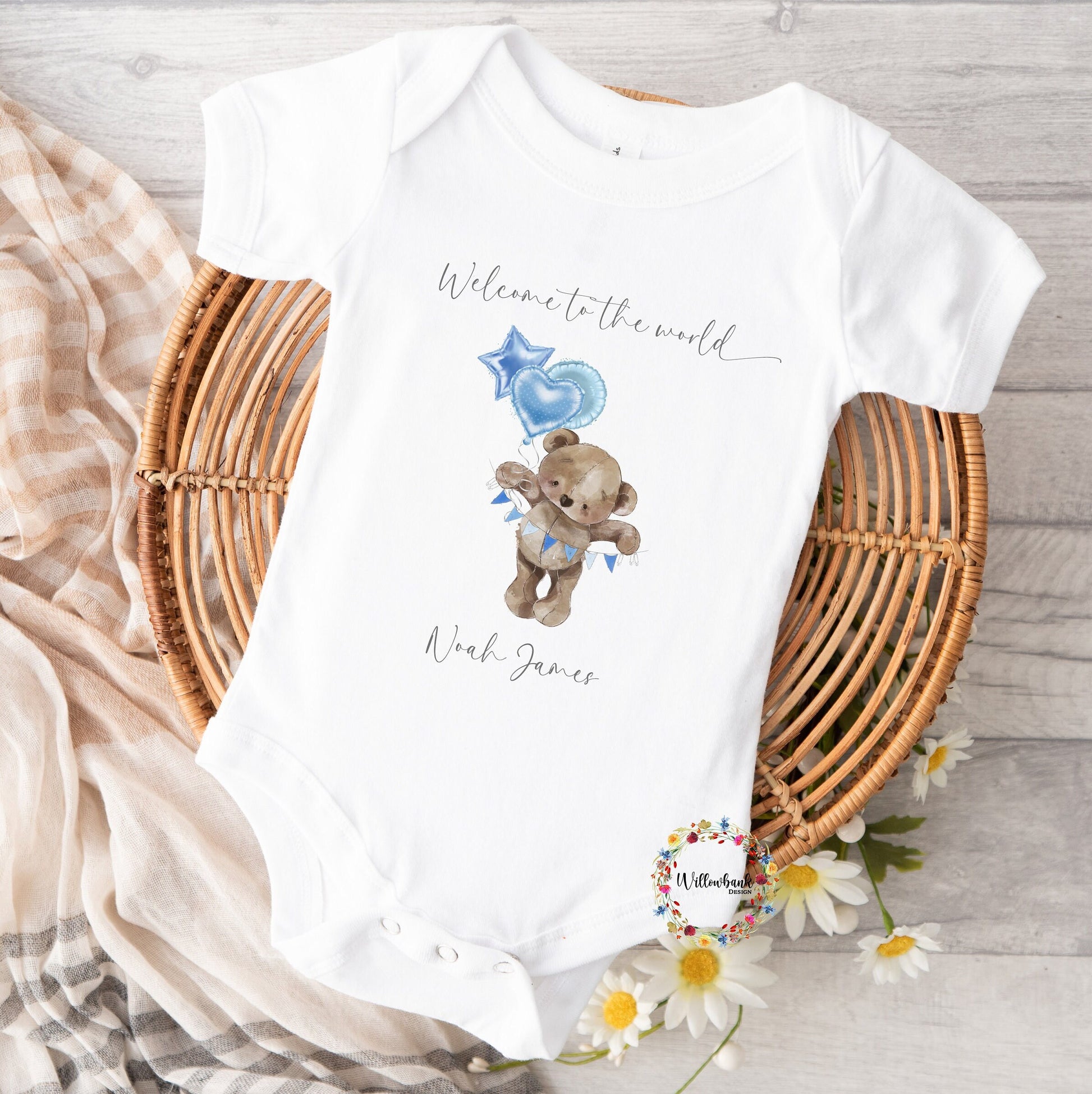 New Baby Teddy Bear Baby Vest