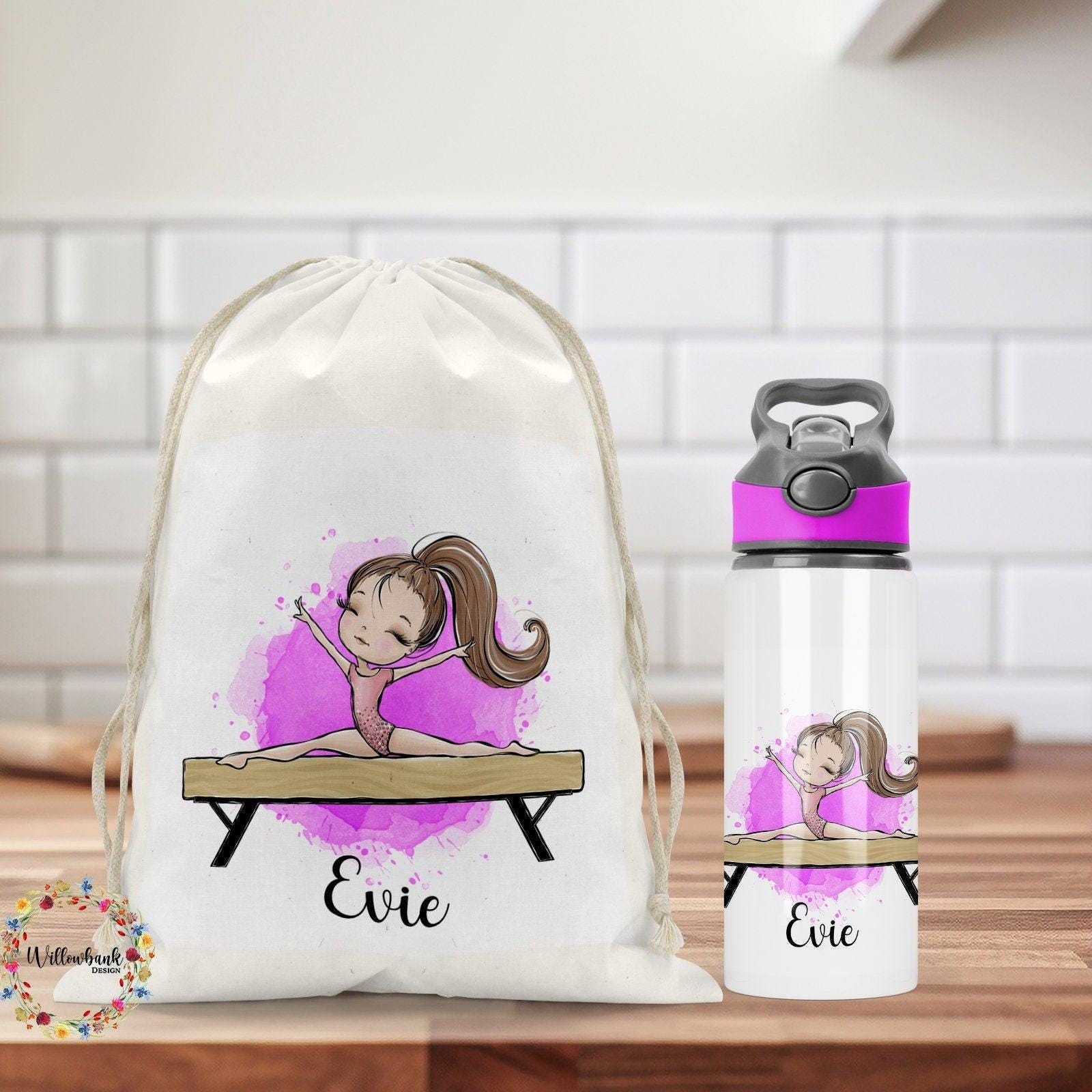 Personalised Matching Gymnastics Bag Water Bottle