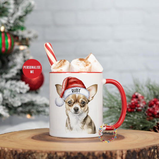 Personalised Chihuahua Christmas 11oz Mug