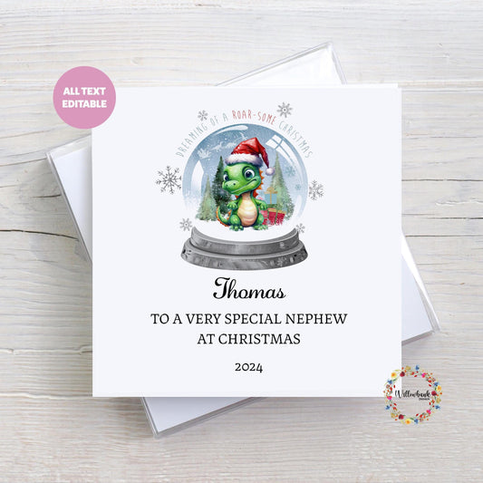 Dinosaur Children's Christmas Card