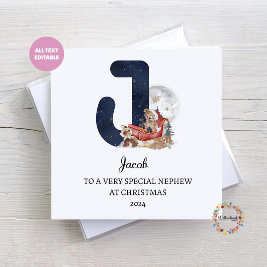 Santa's Sleigh Christmas Card