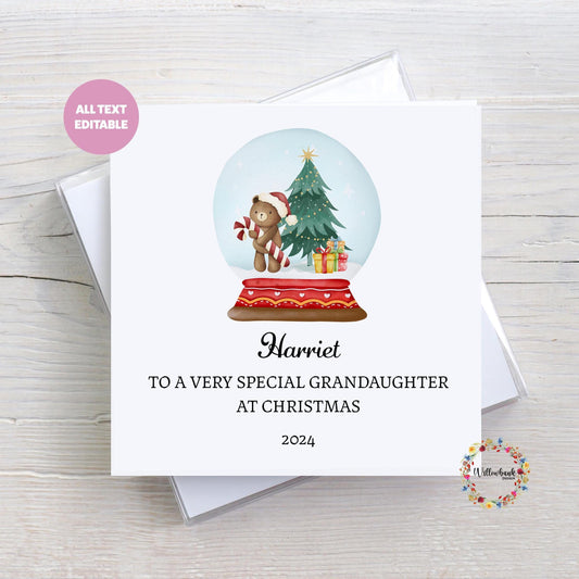 Snow Globe Christmas Card