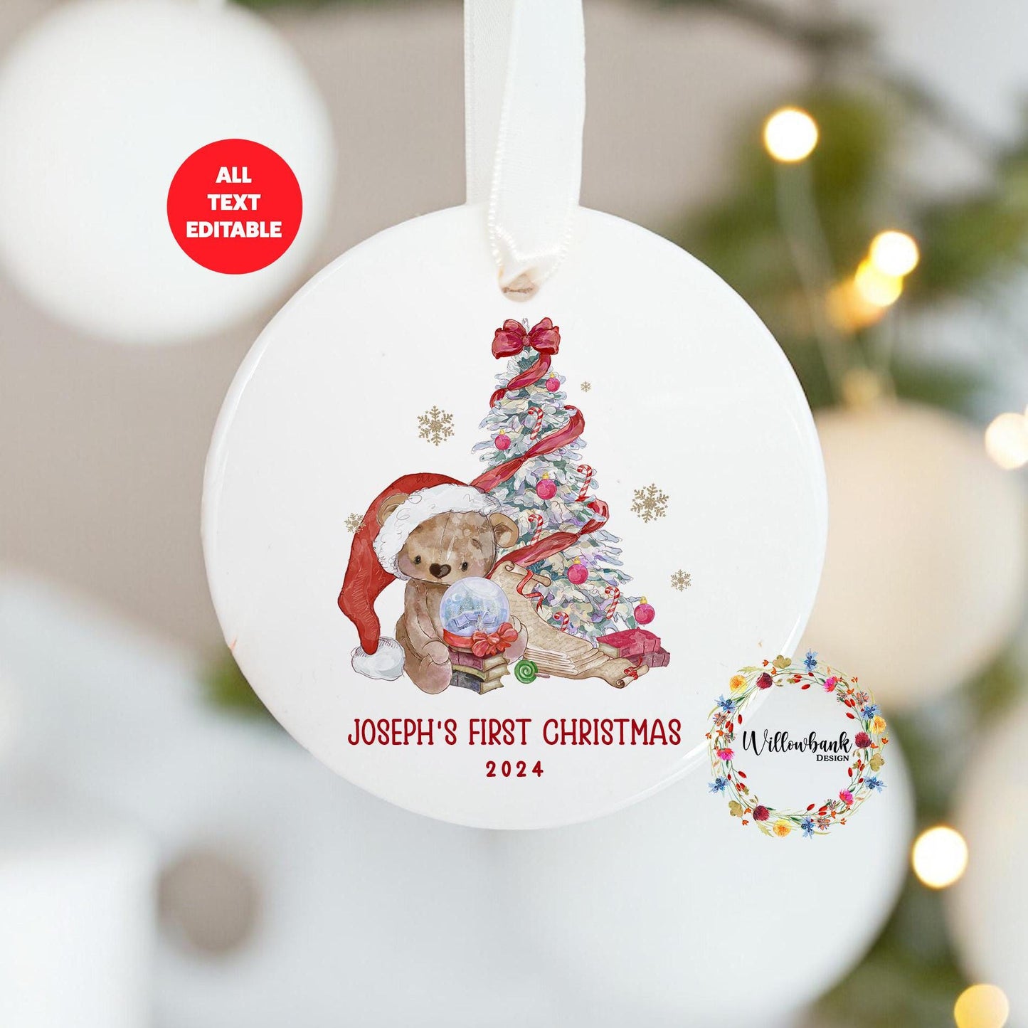 My First Christmas Teddy Bear Tree Decoration