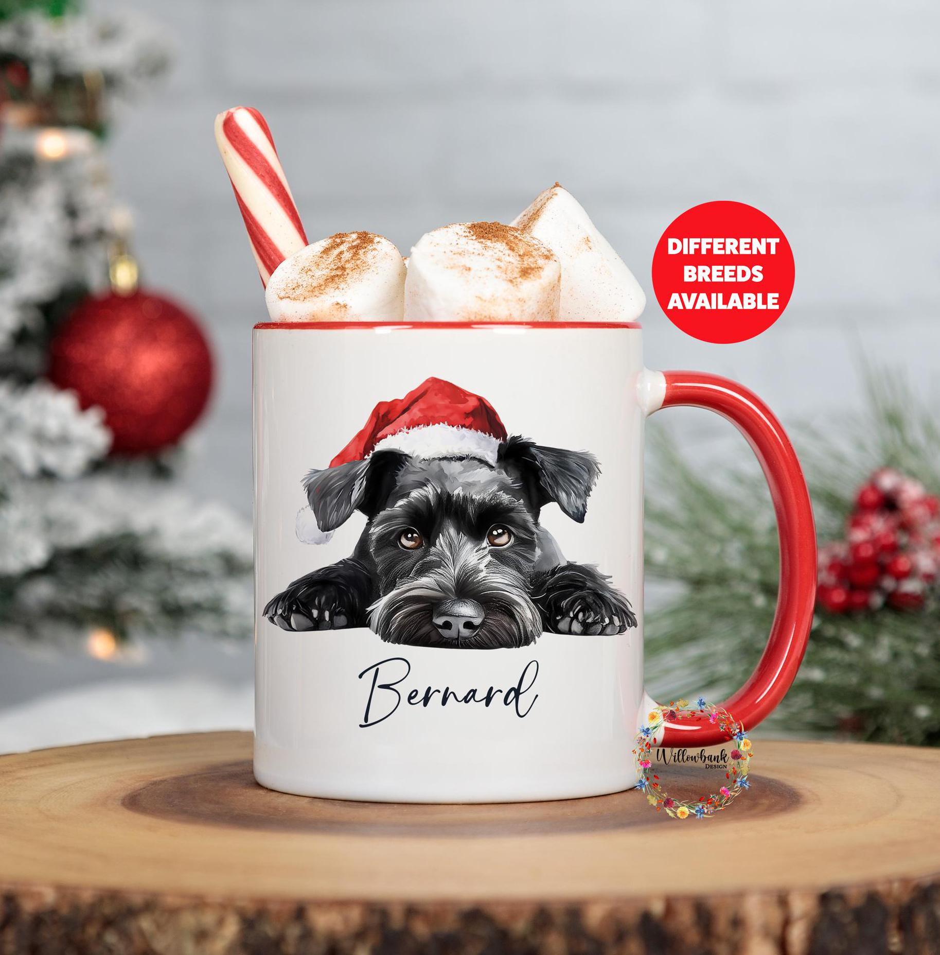 Personalised Miniature Schnauzer Christmas 11oz Mug