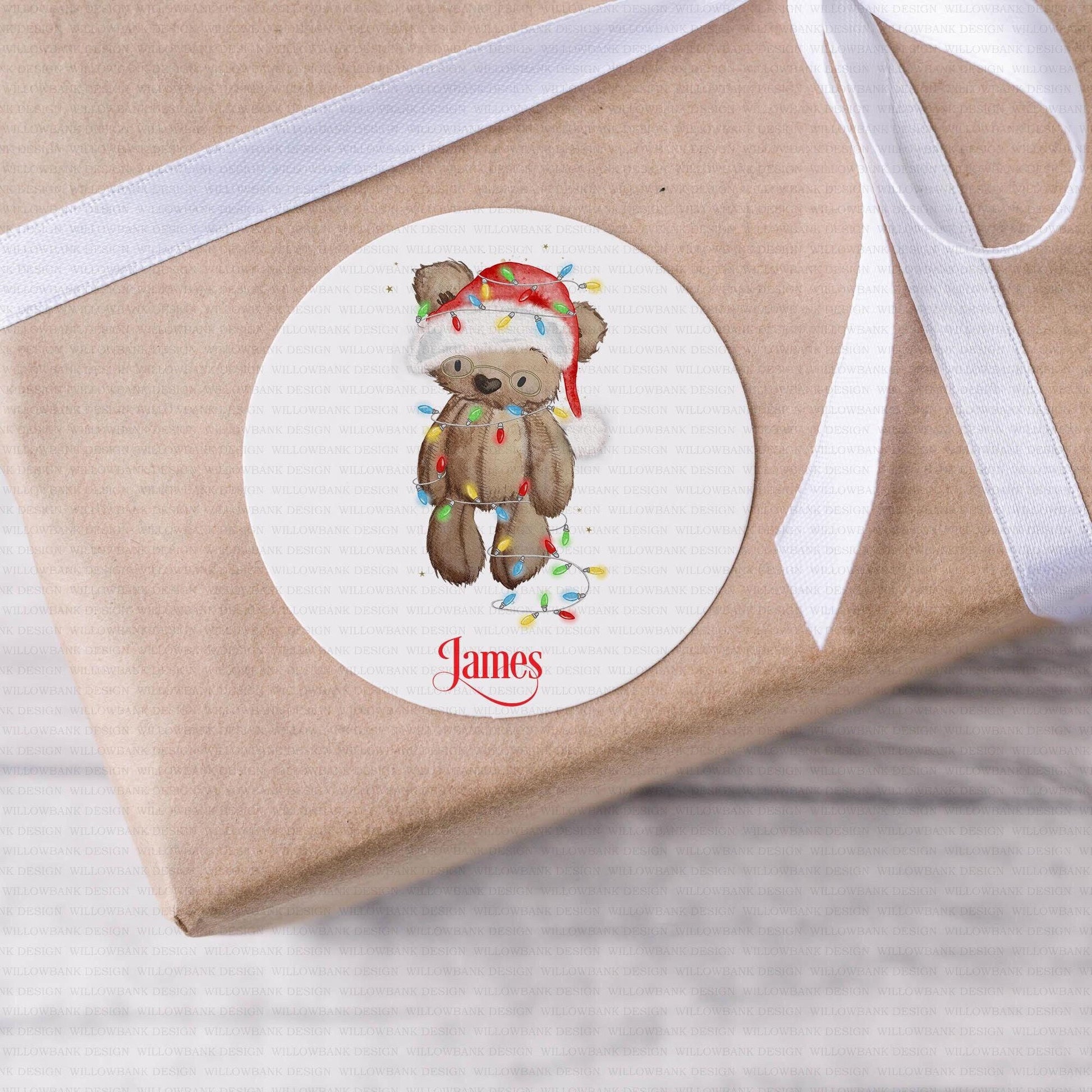 24 Personalised Christmas Gift Labels