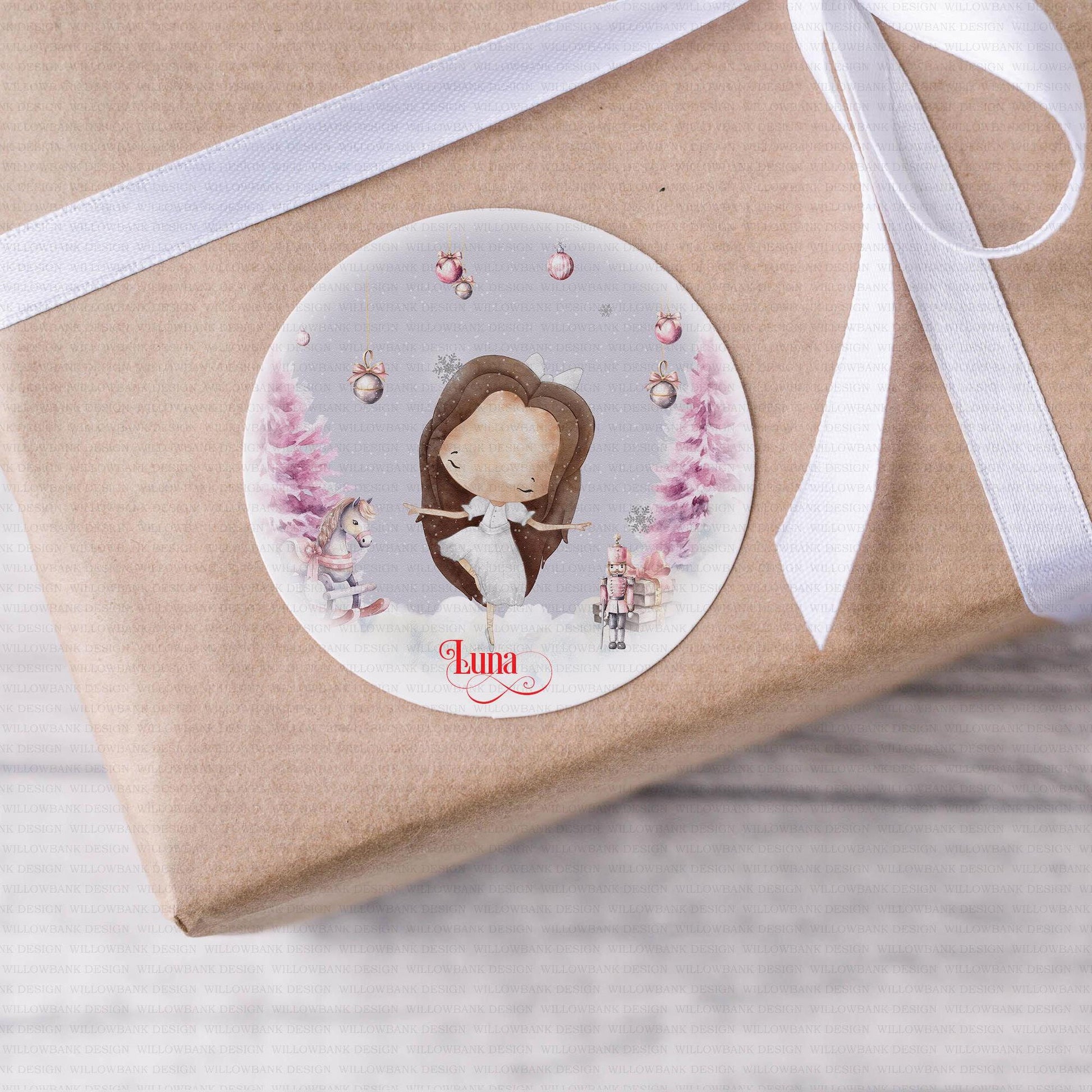 24 Personalised Christmas Gift Labels