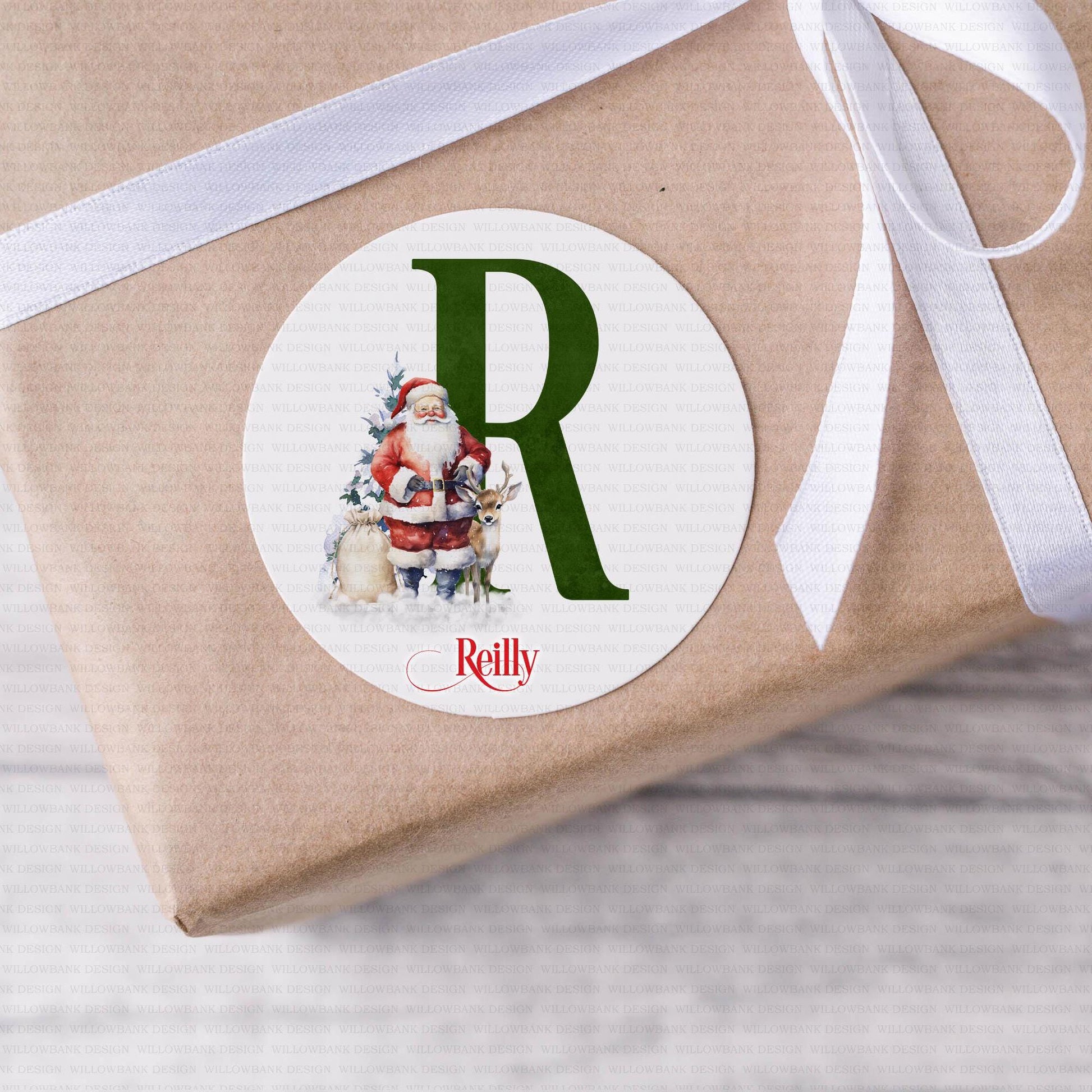 24 Personalised Christmas Gift Labels