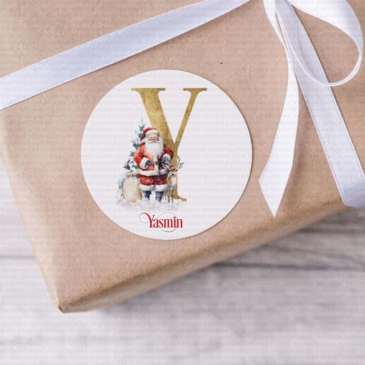 24 Personalised Christmas Gift Labels