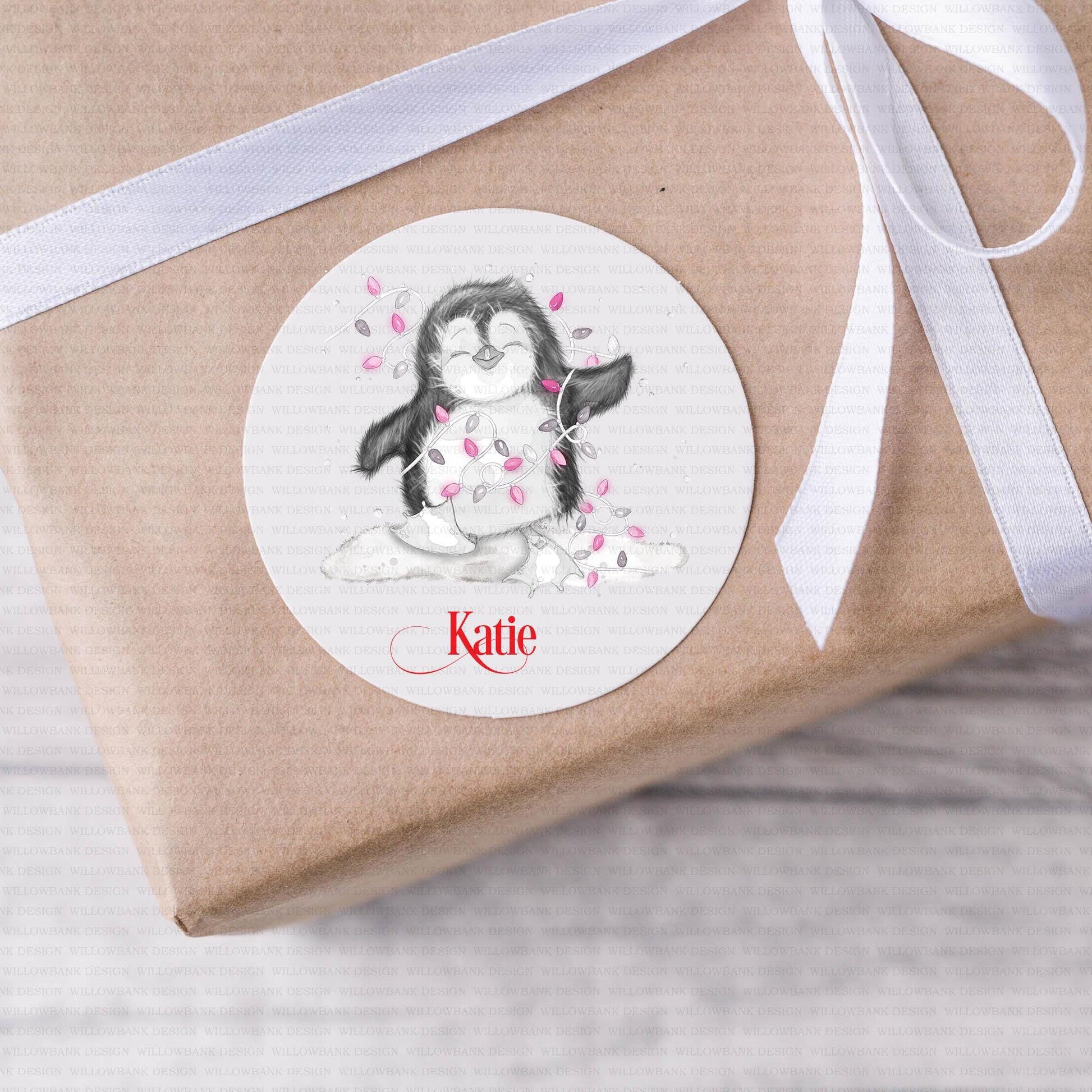 24 Personalised Christmas Gift Labels