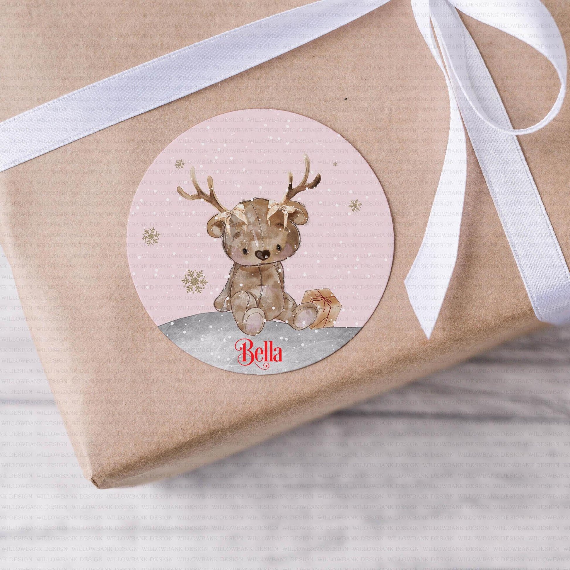 24 Personalised Christmas Gift Labels