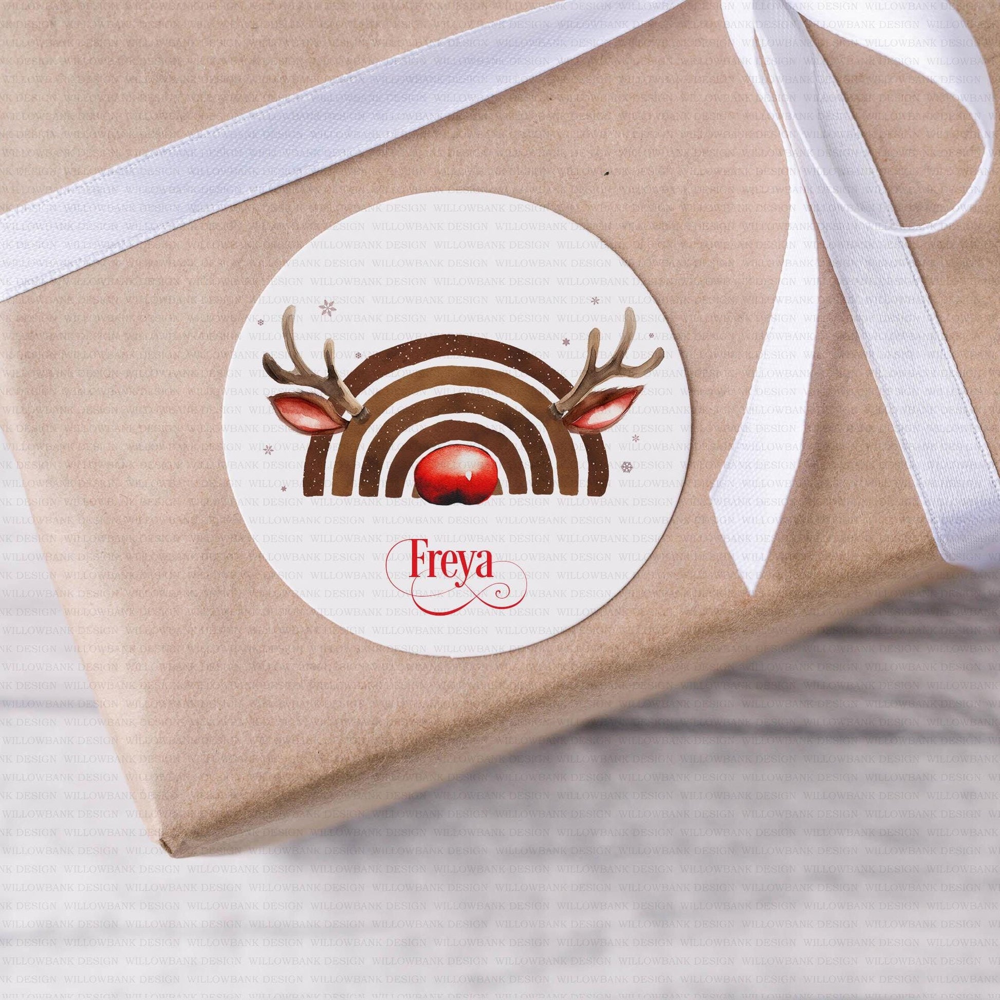 24 Personalised Christmas Gift Labels