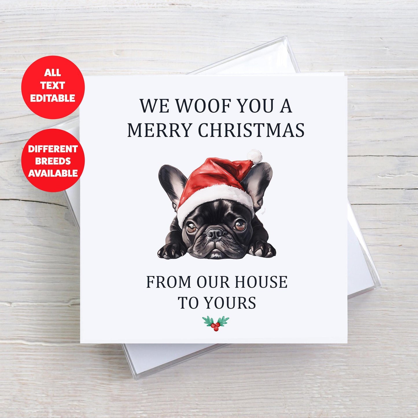 Multipack Personalised Custom Christmas Card