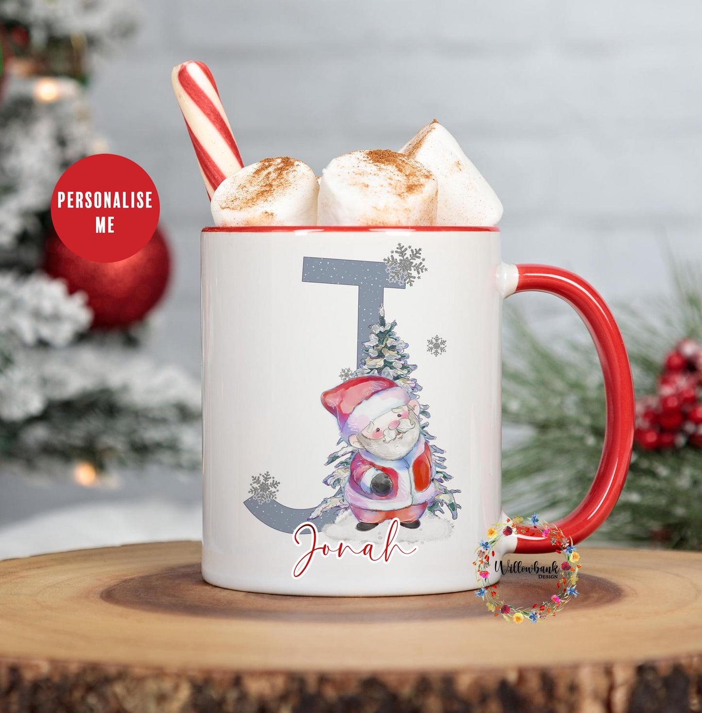 Personalised Father Christmas Mug