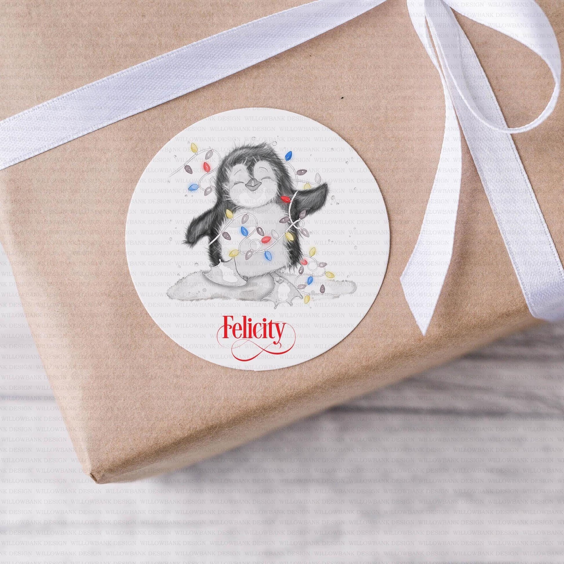 24 Personalised Christmas Gift Labels