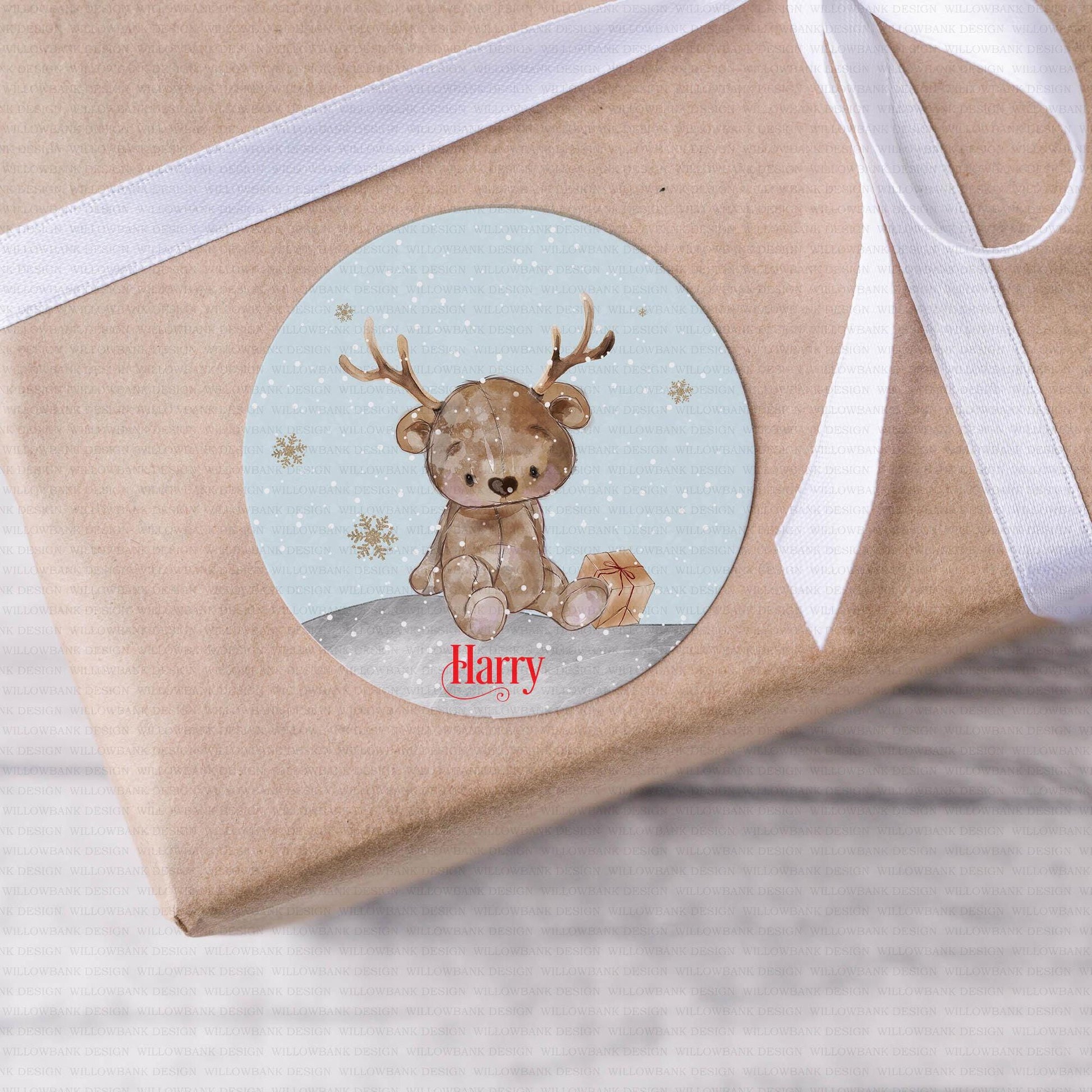 24 Personalised Christmas Gift Labels