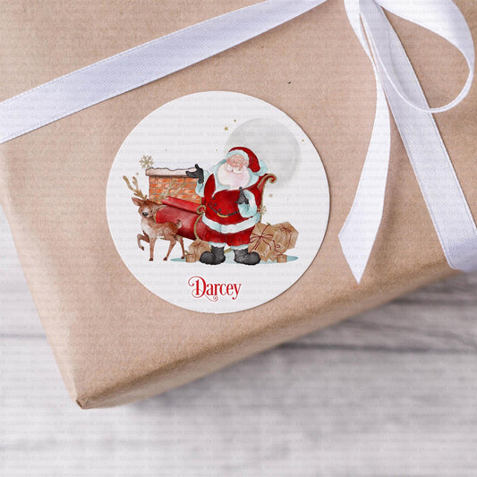 24 Personalised Christmas Gift Labels