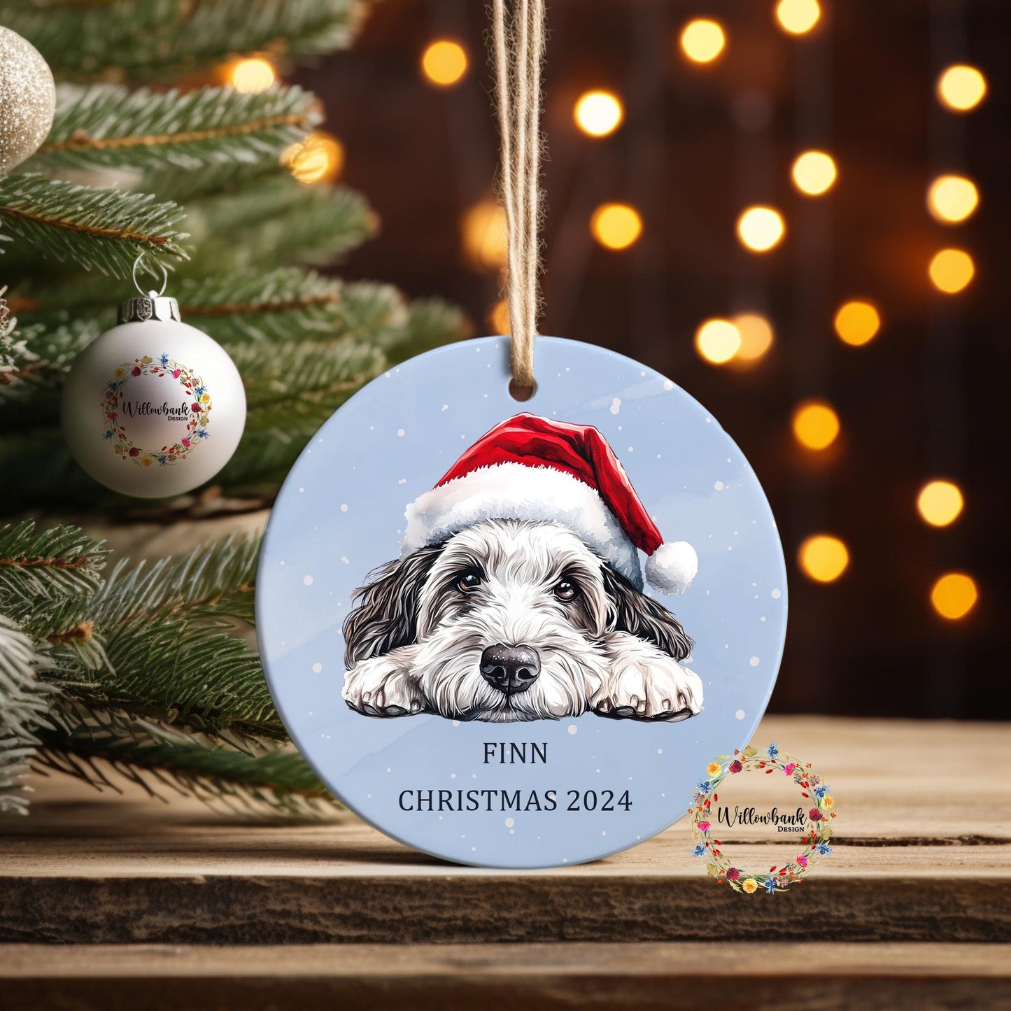 Custom Dog Christmas Tree Decoration