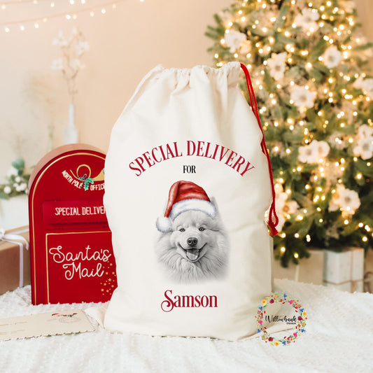 Samoyed Christmas Santa Sack
