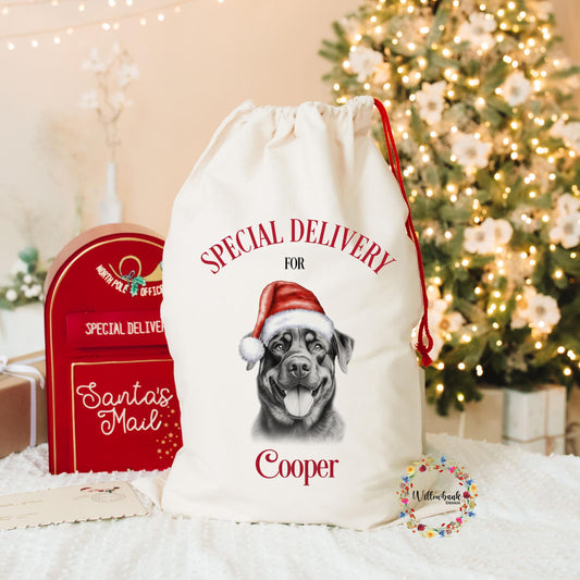 Rottweiler Christmas Santa Sack