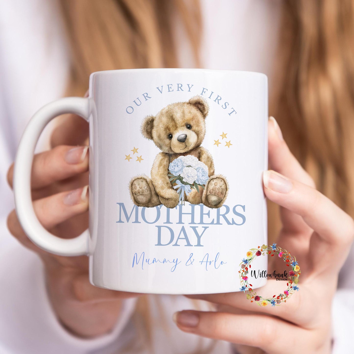 Happy Mothers Day Teddy Bear Mug | Mother's Day Present l Daughter l Son